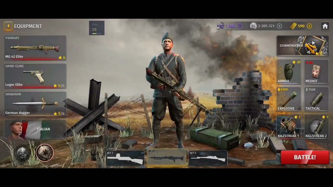 WW2 BATTLE COMBAT - MG42 ELITE