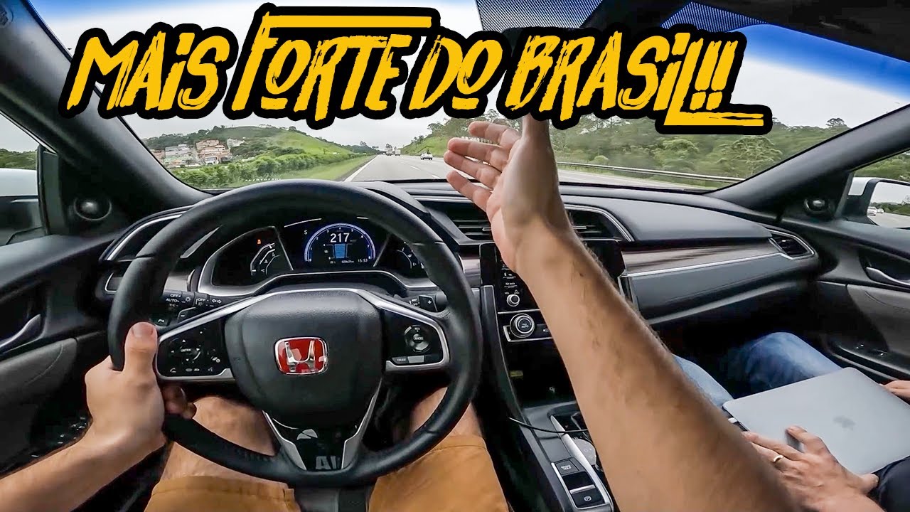 CIVIC TOURING 2021 CVT STG3 + 300CV!!🔥🚀PRIMEIRO ROLE ACELERANDO TUDO