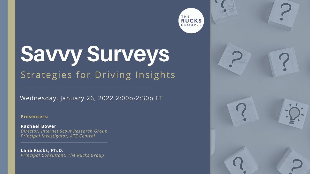 Savvy Surveys: Strategies for Driving Survey Insights