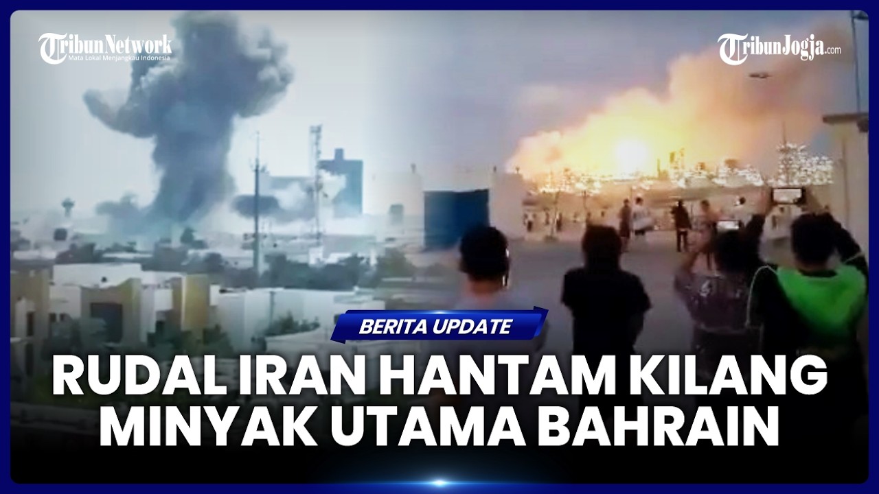 RUDAL IRAN HANTAM KILANG MINYAK UTAMA BAHRAIN, FASILITAS ENERGI STRATEGIS TERBAKAR