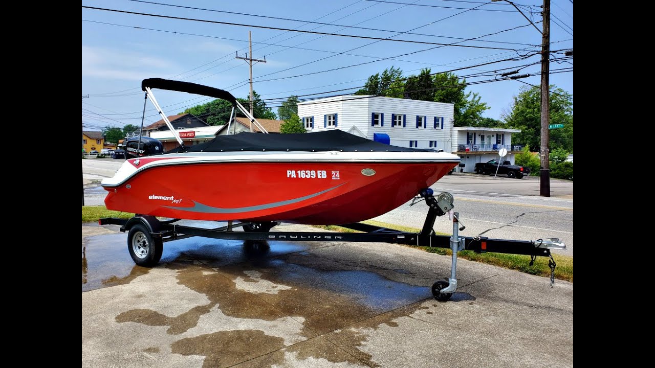 2022 BAYLINER ELEMENT M17 Boat, Mercury 90Hp Motor & Trailer!
