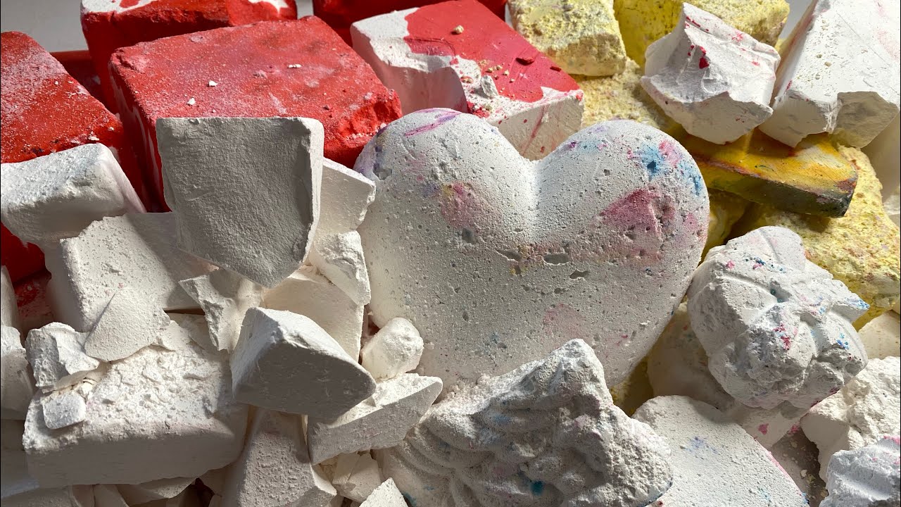 Ruby Red Bubbly Yellow + Satisfying White Reform ASMR Gym Chalk