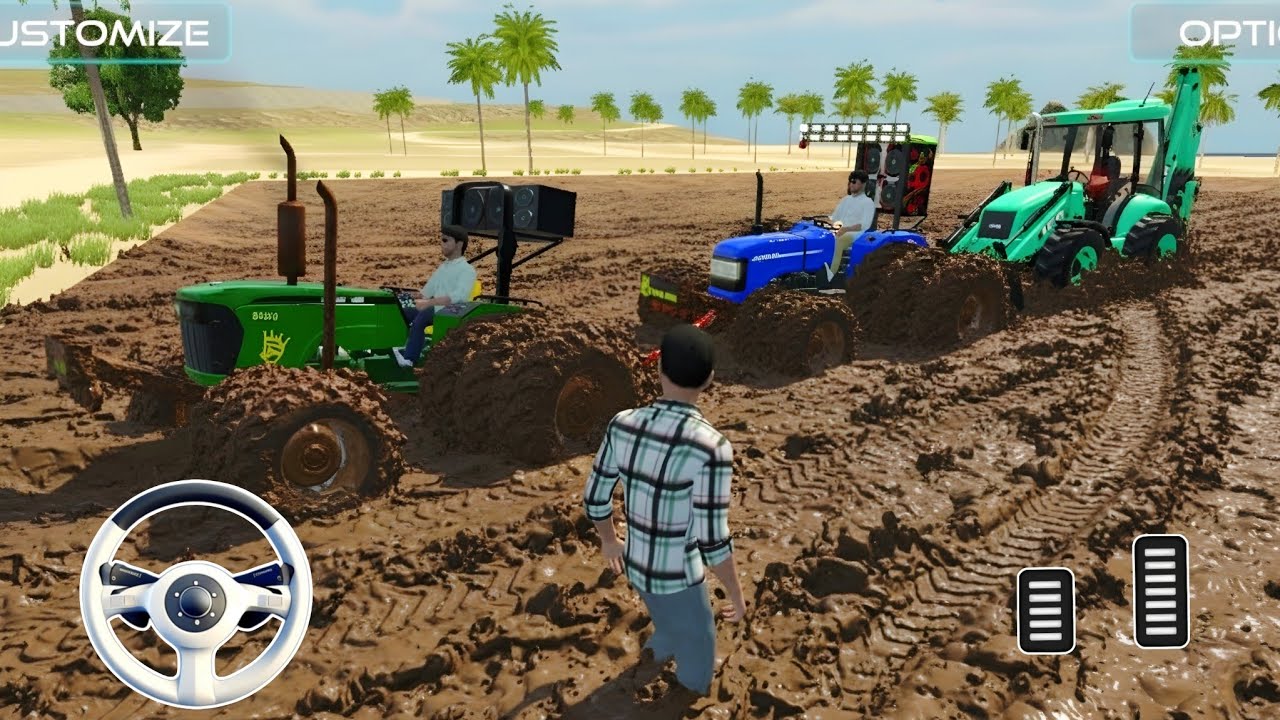 Drive JCB And Unloading stone From Dumper Truck in game 🔥 