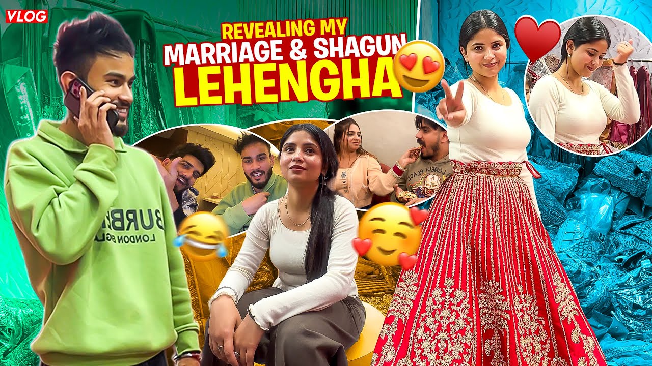 Revealing My Marriage Lehanga & Shagun Dress😱❤️😍 || Shreya & Vasu 