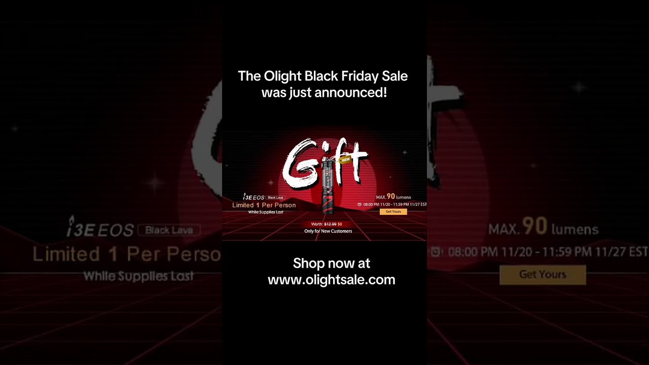 Black friday sale: new products & big savings! #olight #blackfriday #deals