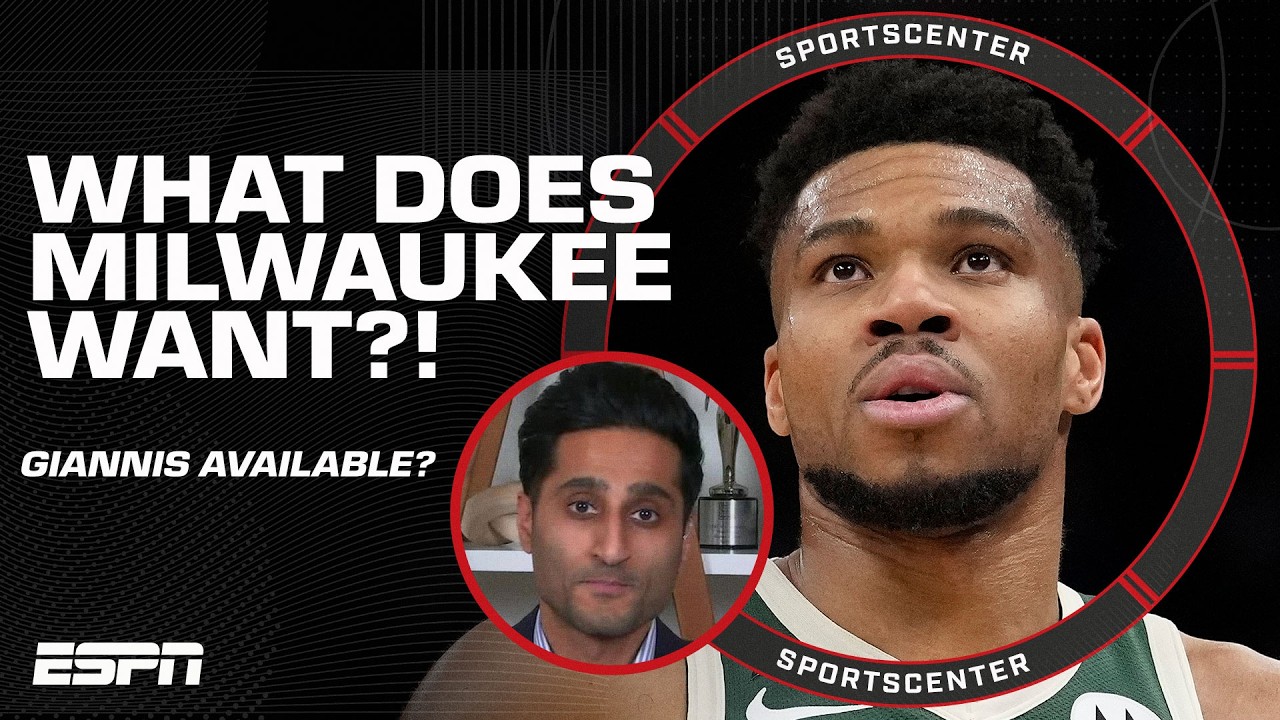 Shams Charania says the Bucks want a 'young blue-chip talent' to trade Giannis 👀 | SportsCenter