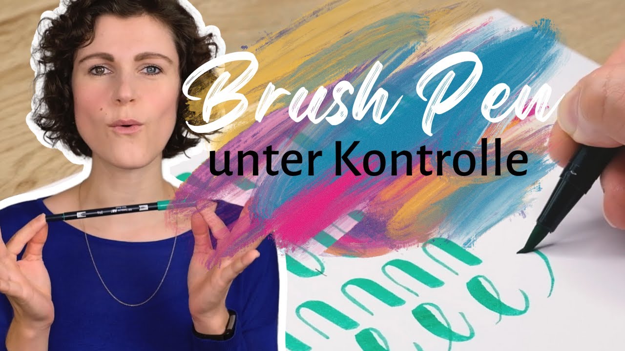 So hältst du deinen Brush Pen richtig! 🖌 Brushlettering lernen