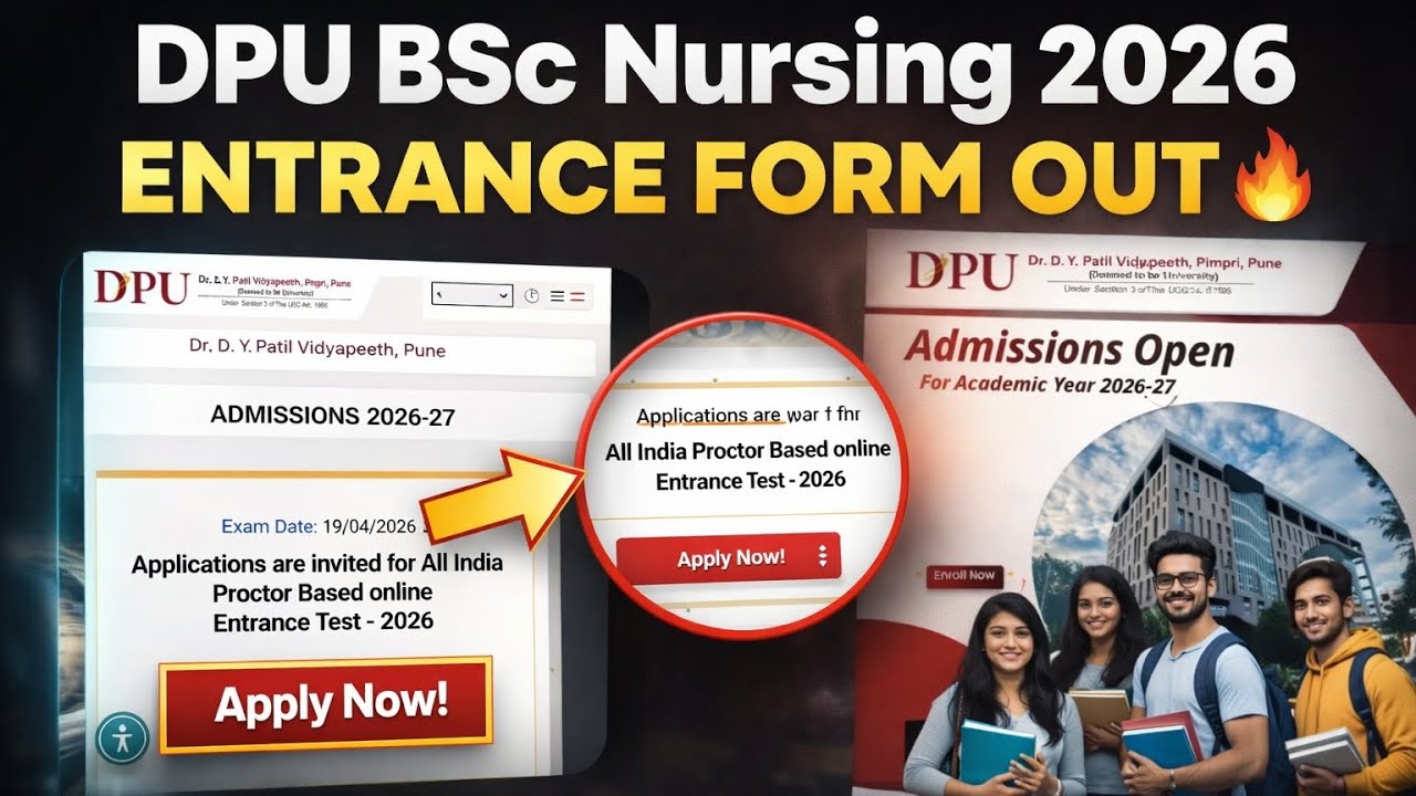 DPU Proctor Based Entrance Test 2026 | Admission Open 2026-27 | Apply Now 🔥#nursinglife #neet 