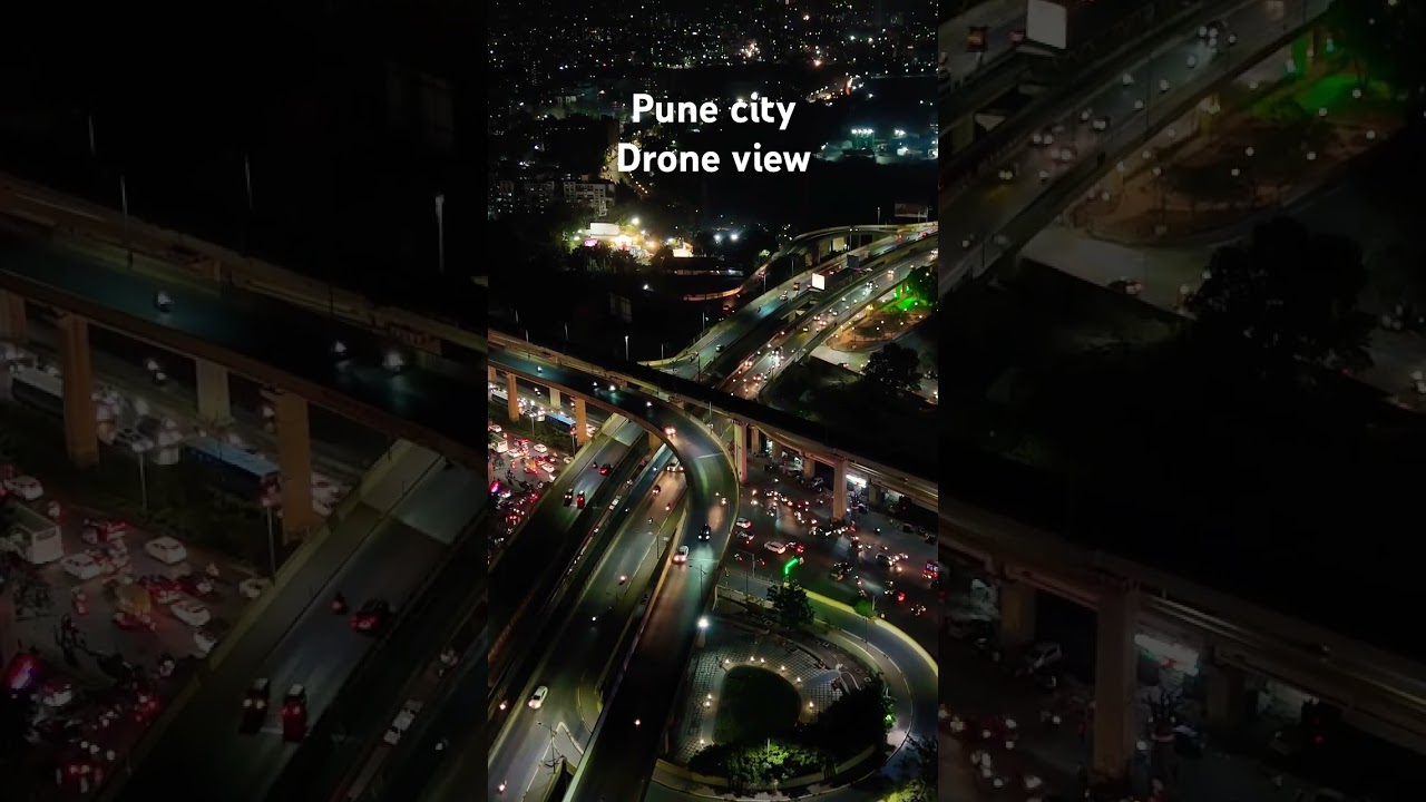 Pune city drone view #drone #aerial  #pune #punemetro #4k #4kvideo #dji #djiair3s #hiphop #rap