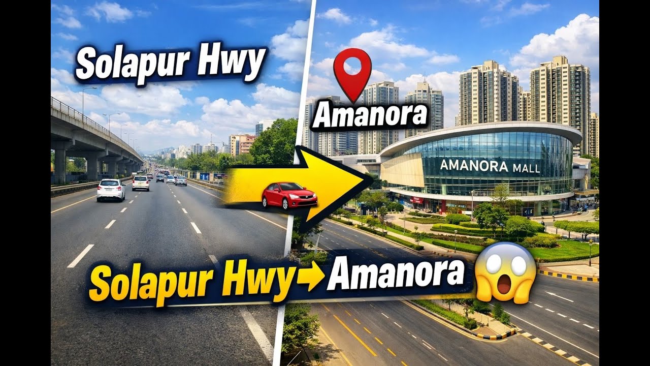 Solapur Highway to Amanora Mall 🚗 | Fastest Road Connectivity | Pune Update