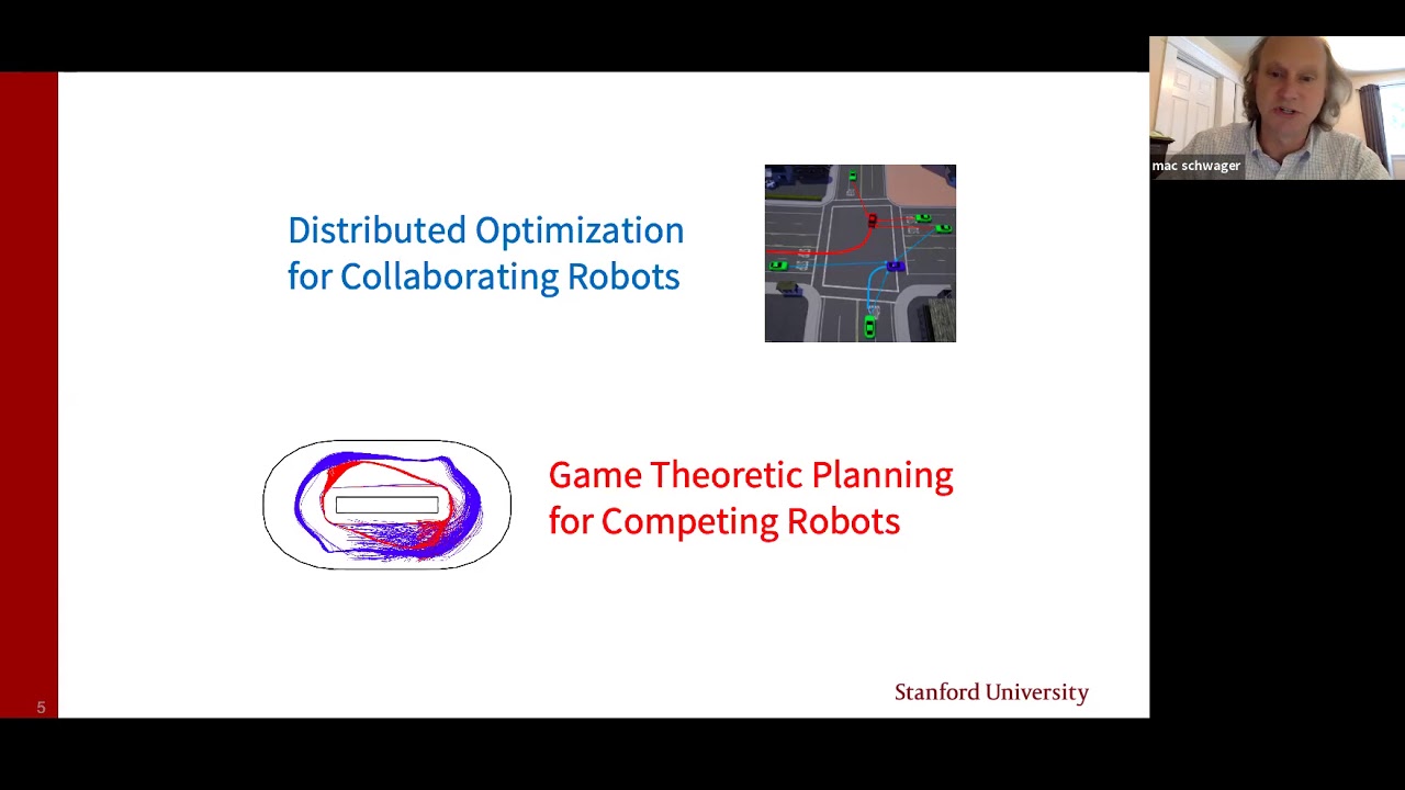 RI Seminar: Mac Schwager : Enabling Robots to Cooperate & Compete: Distributed Optimization...