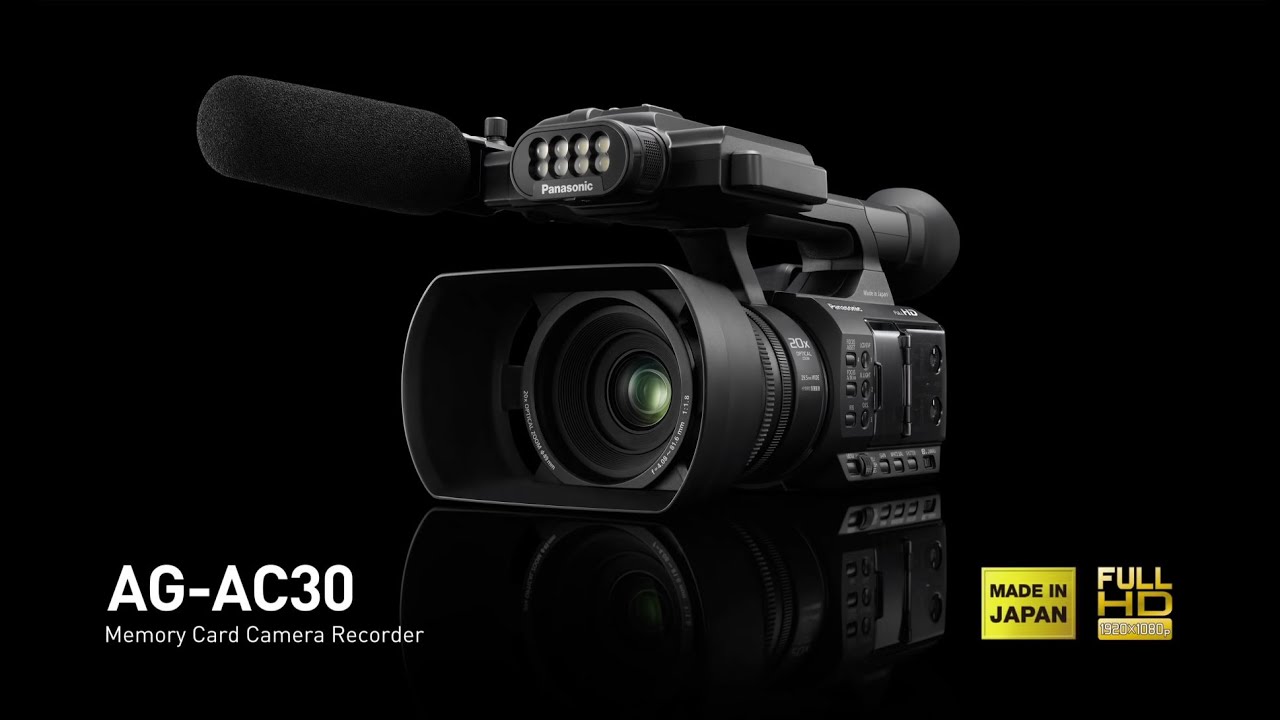 Panasonic AG-AC30 - Palm Camcorder for Business Use with Outstanding Low-Light Characteristics