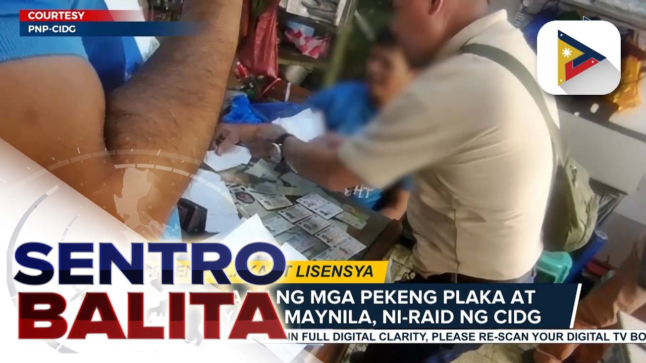 Pagawaan ng mga pekeng plaka at lisensya sa Maynila, ni-raid ng CIDG; limang tauhan nito, arestado