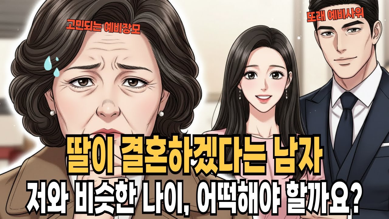 딸이 결혼하겠다는 남자, 저와 비슷한 나이, 어떡해야 할까요?
