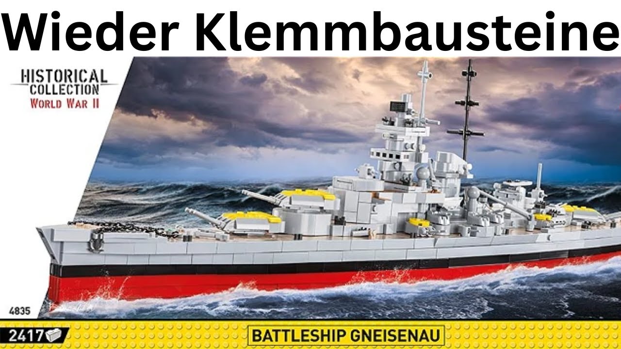 Ich baue die Gneisenau aus Klemmbausteinen 3/4