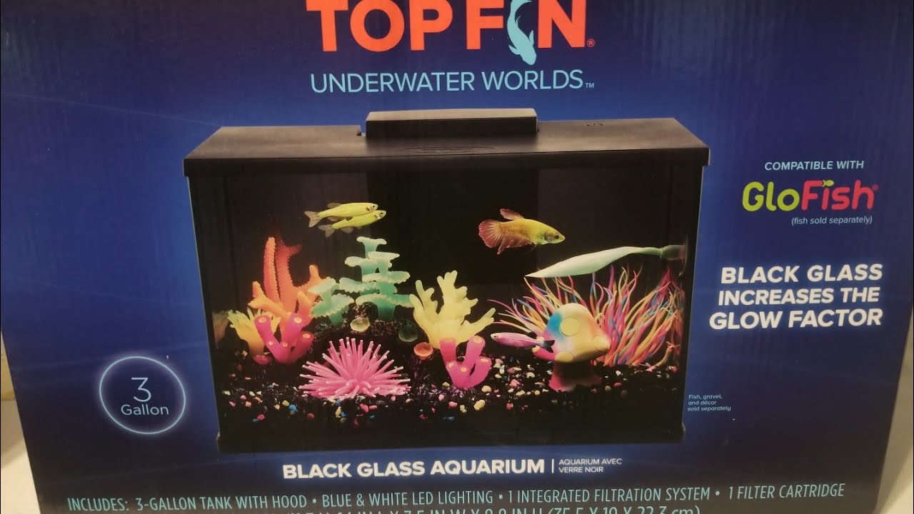 Top Fin Black Glass betta tank review