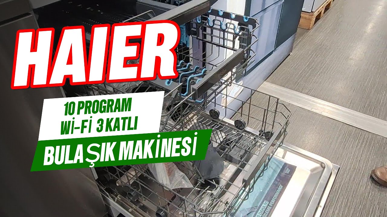 Sessiz, Verimli, Akıllı: Haier XF 6B2M3PW Bulaşık Makinesi