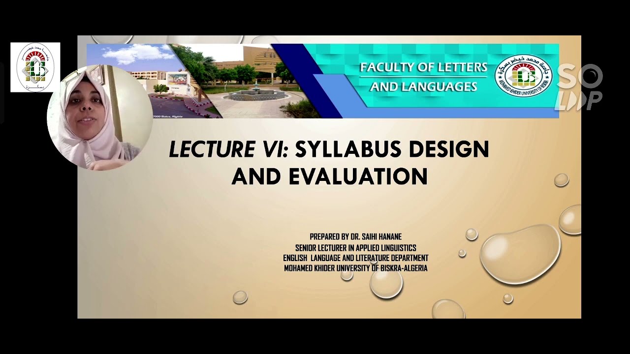 Lecture 06_Syllabus evaluation.