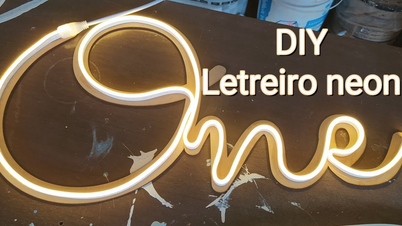 DIY LETREIRO LED / reaproveitando o led que sobrou do número 1