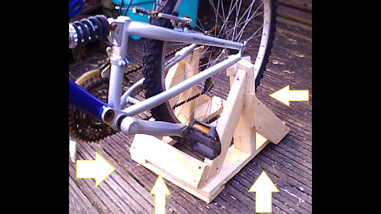 I turned my bike into a exercise bike and it works!!!!!
