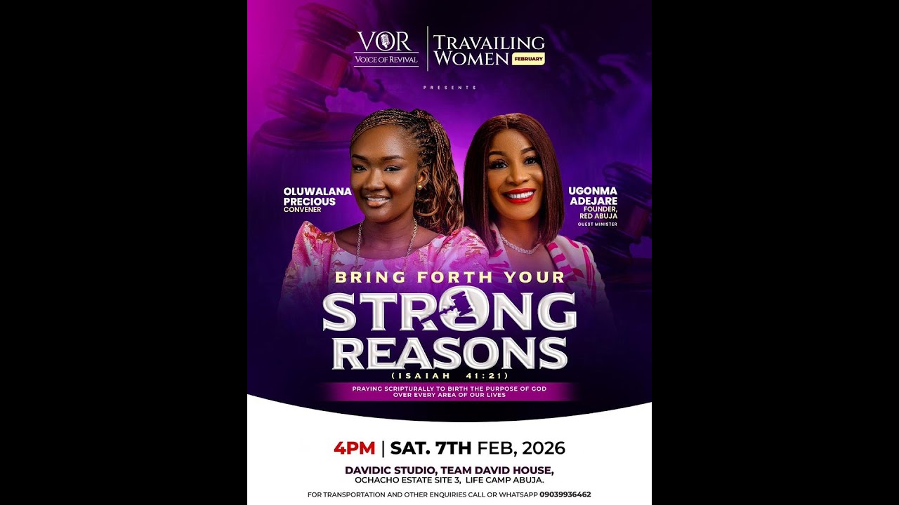 BRING FORTH YOUR STRONG REASONS - OLUWALANA PRECIOUS