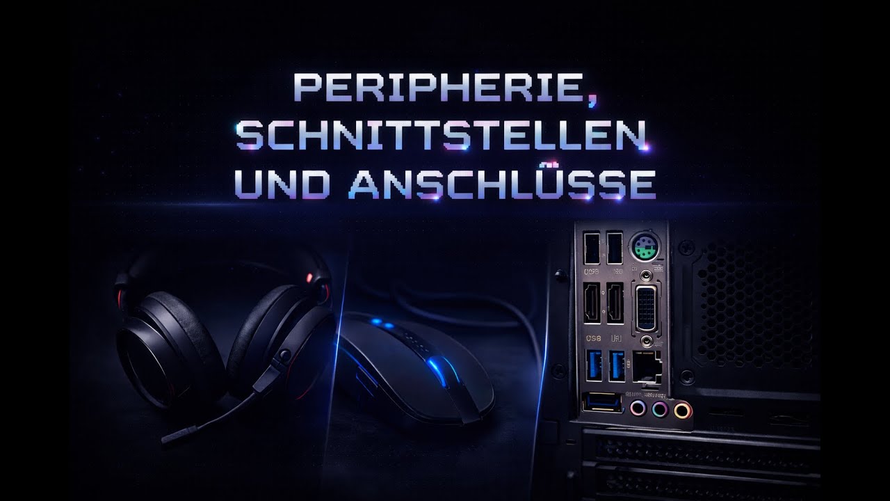 Peripherie, Anschlüsse und Schnittstellen eines PCs – einfach erklärt
