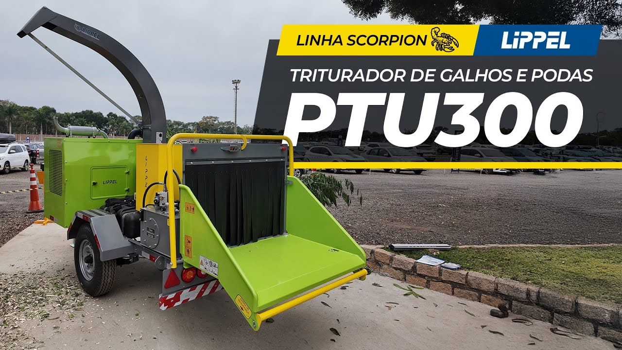 PTU300 Conheça o Triturador de Galhos e Podas que Toda Cidade ou Condôminio Precisa