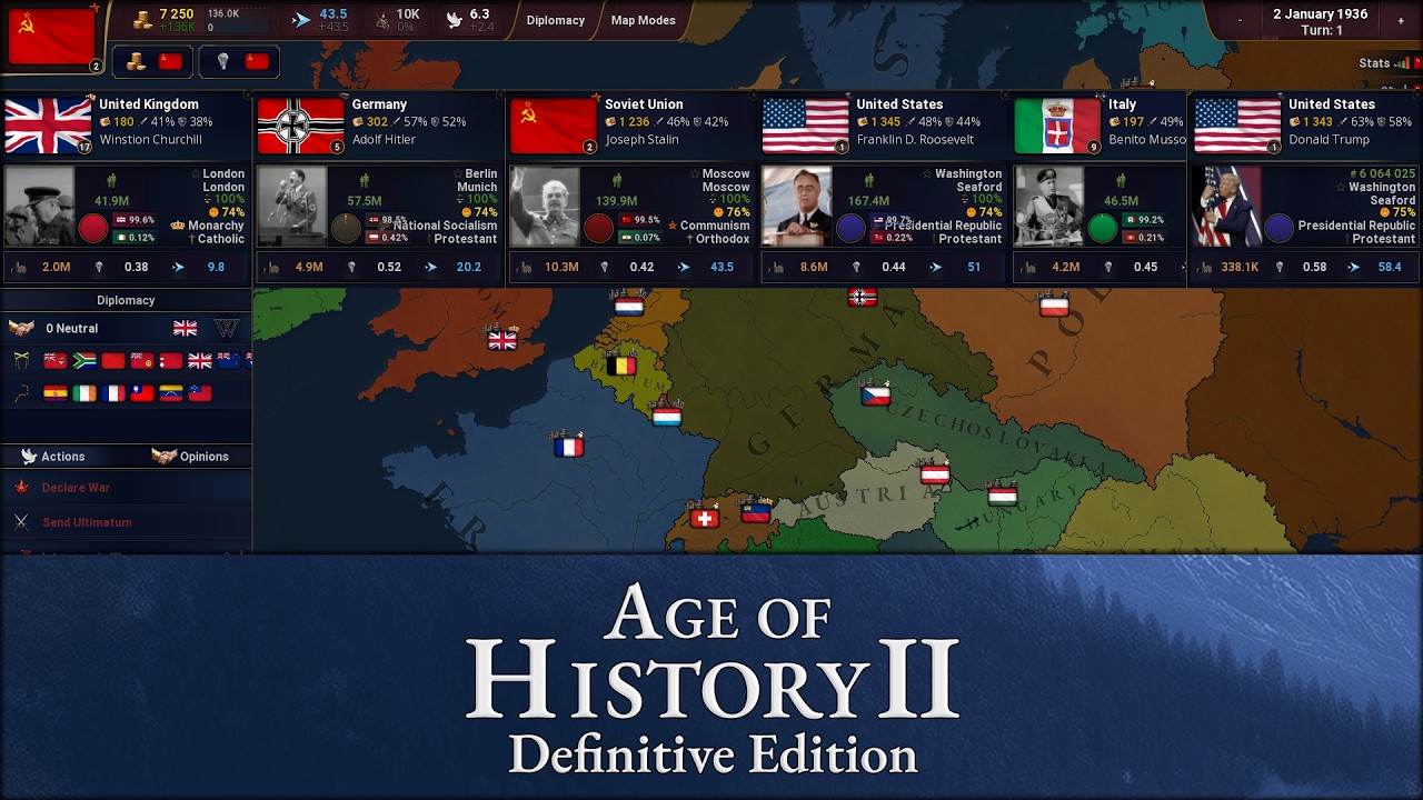 Animated Leaders -  Age of History 2: Definitive Edition