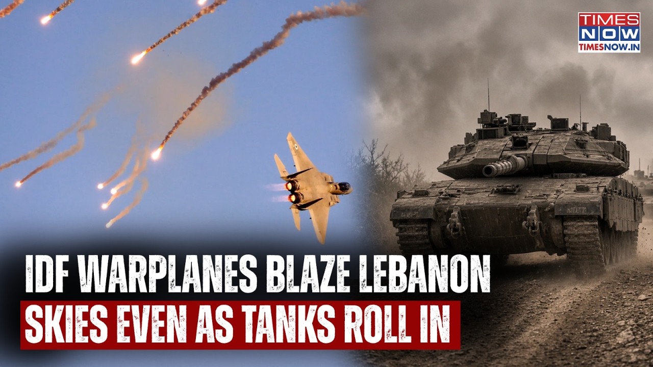 Israel Warplanes Carry Out Air Strikes Across Lebanon As IDF Tanks Roll In To Target Key Town Arnoun