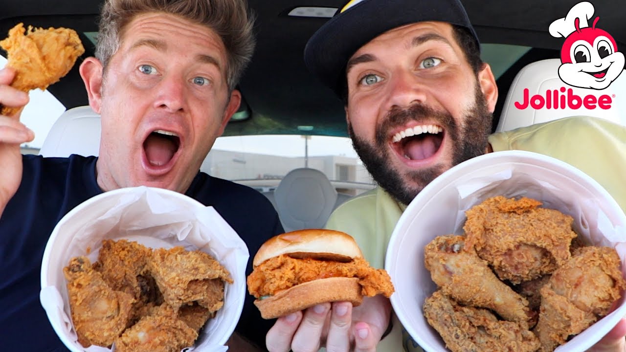 FIRST TIME TRYING JOLLIBEE FRIED CHICKEN with JASON NASH!