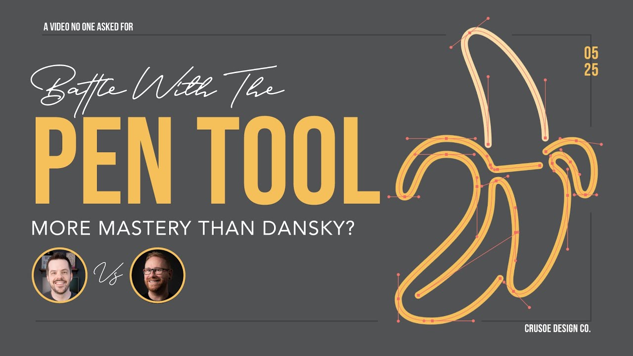Mastering The Pen Tool in a Banana Battle!