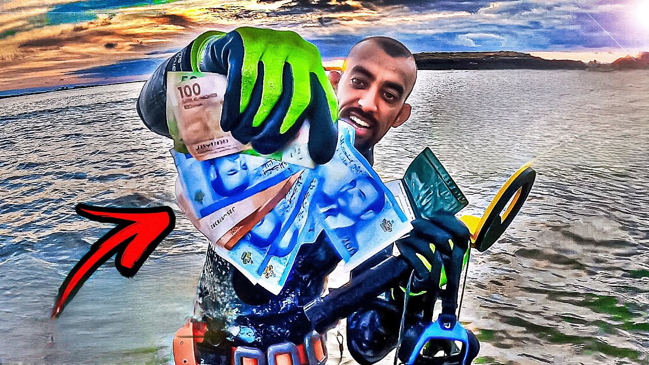 🔴 Нашёл кошелёк на дне моря — полный денег! 😳 (И другие находки!)