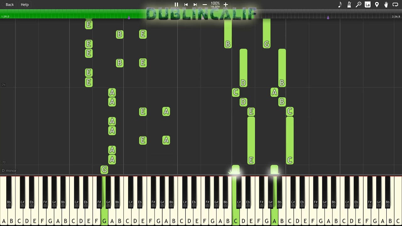 Octopath Traveler - Battle II Theme Piano Tutorial Synthesia