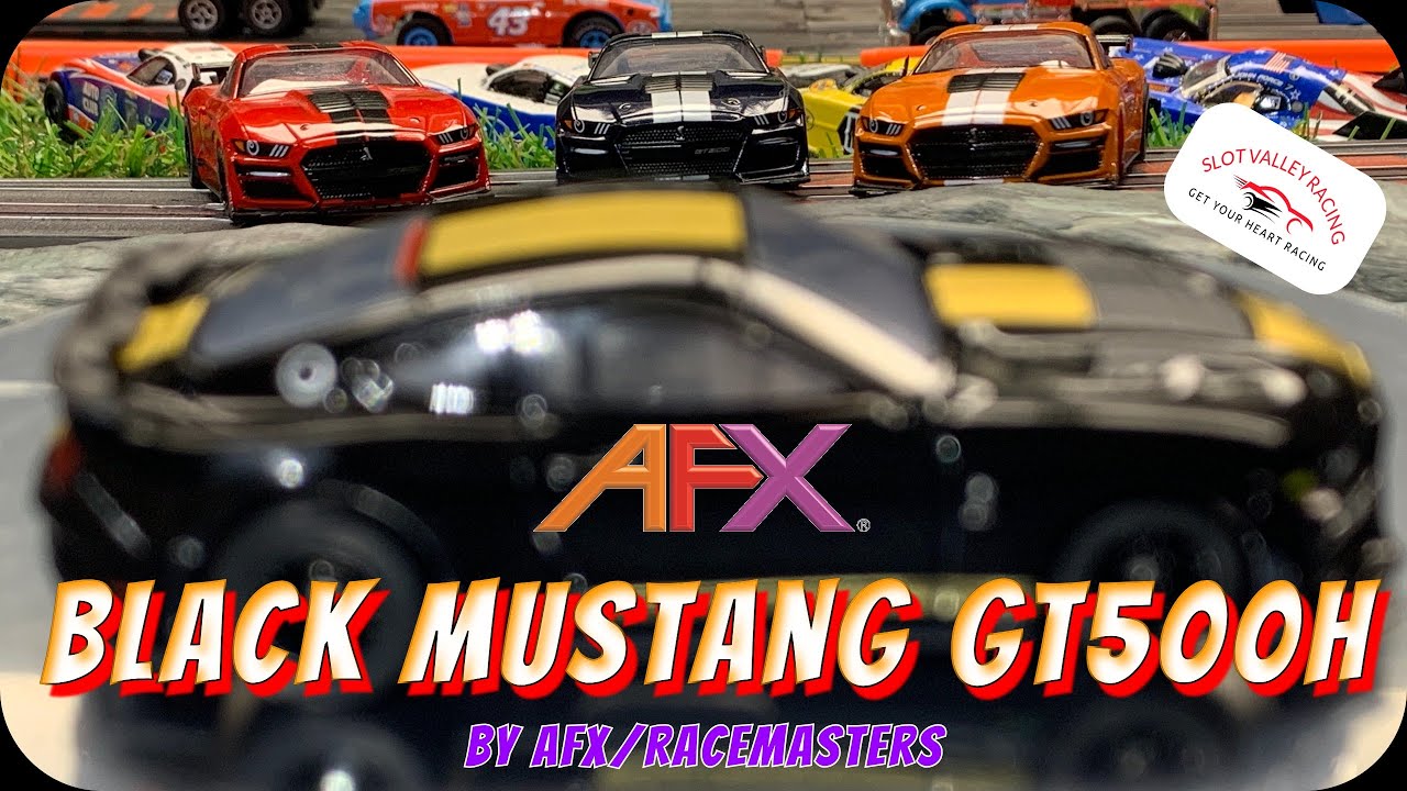 Black Mustang Shelby GT500H by AFX/Racemasters #afx #slotcar #mustanggt500