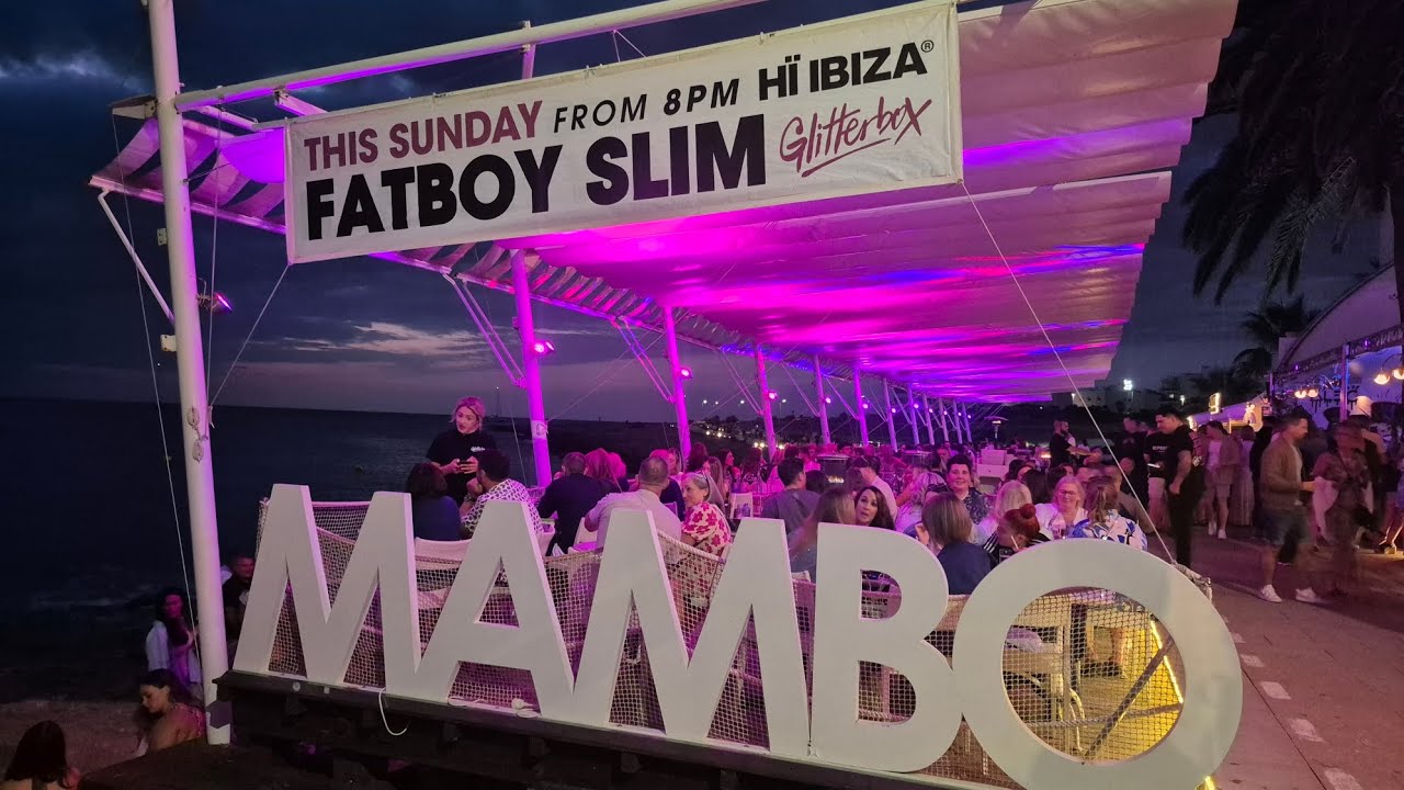 Fat Boy Slim at Cafe Mambo Ibiza 🎧💜