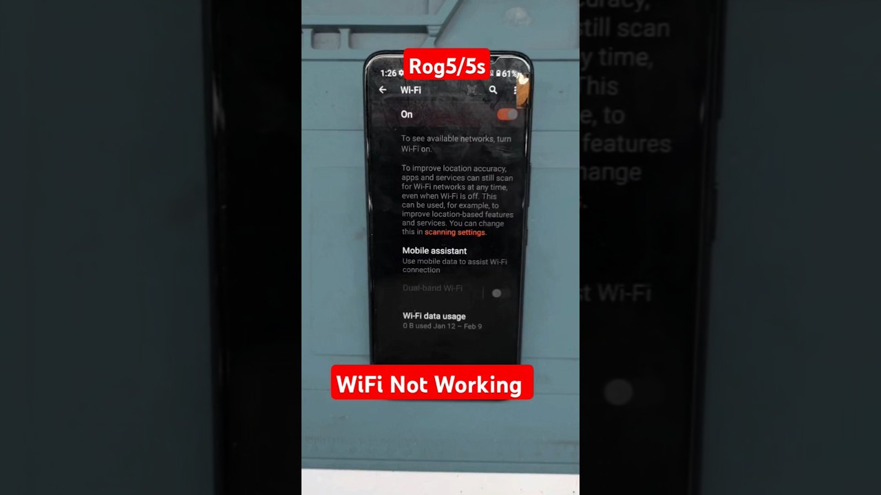 WiFi Not working _ asus rog phone 5/5s wifi problem repair 