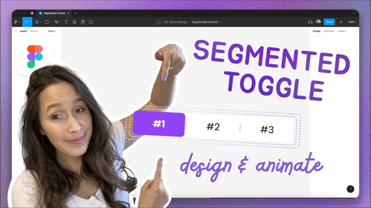 Как создать тумблер в Figma | Пошаговое руководство по сегментированному управлению | Дизайн и ан...