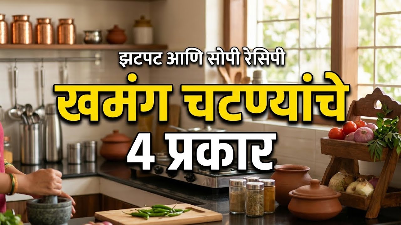 पारंपारिक चवीच्या 4 खमंग चटण्या की ज्याने जेवणाची रंगत नक्कीच वाढणार नक्की करून पहा #shilpaskitchen 