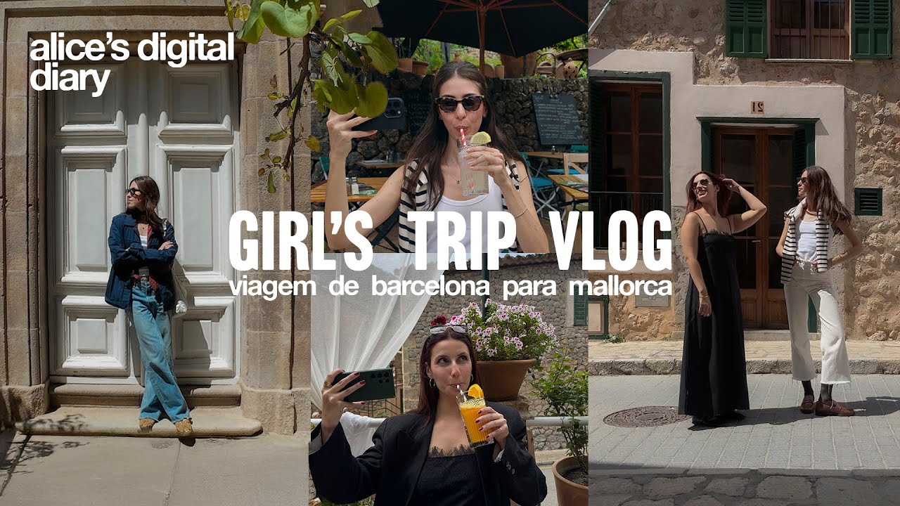 vlog de viagem: se despedindo de Barcelona e viajando para Mallorca |  alice's digital diary