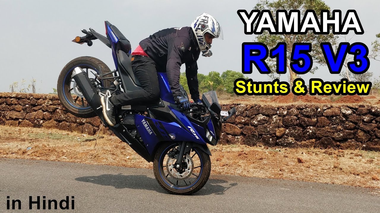 YAMAHA R15 Version 3 - Stunts - Review - Pros & Cons #withme