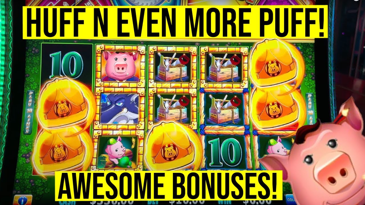AWESOME BONUS ON HUFF N EVEN MORE PUFF SLOT