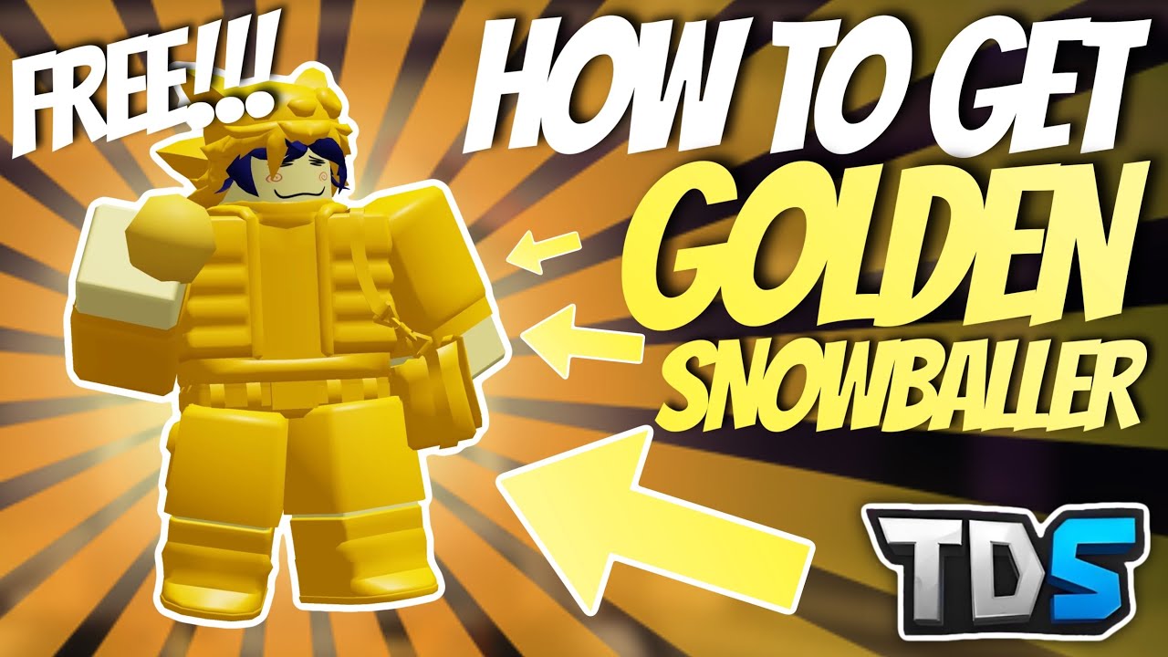 How to get GOLDEN SNOWBALLER for FREE - TDS (ROBLOX)