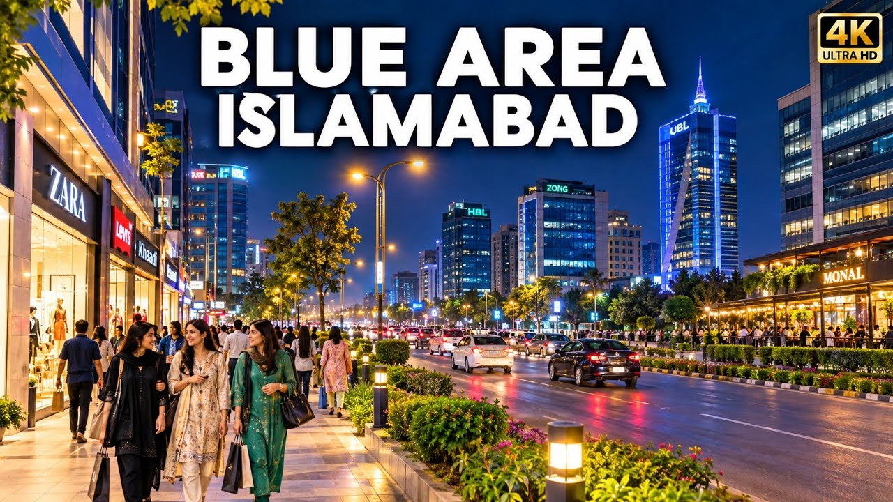 Exploring The Downtown of Islamabad | Blue Area Islamabad | 4k HD
