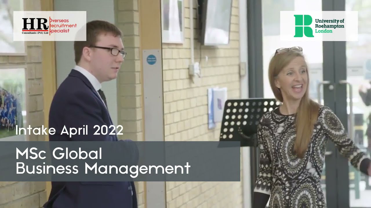 University of Roehampton ~ MSc Global Business Management
