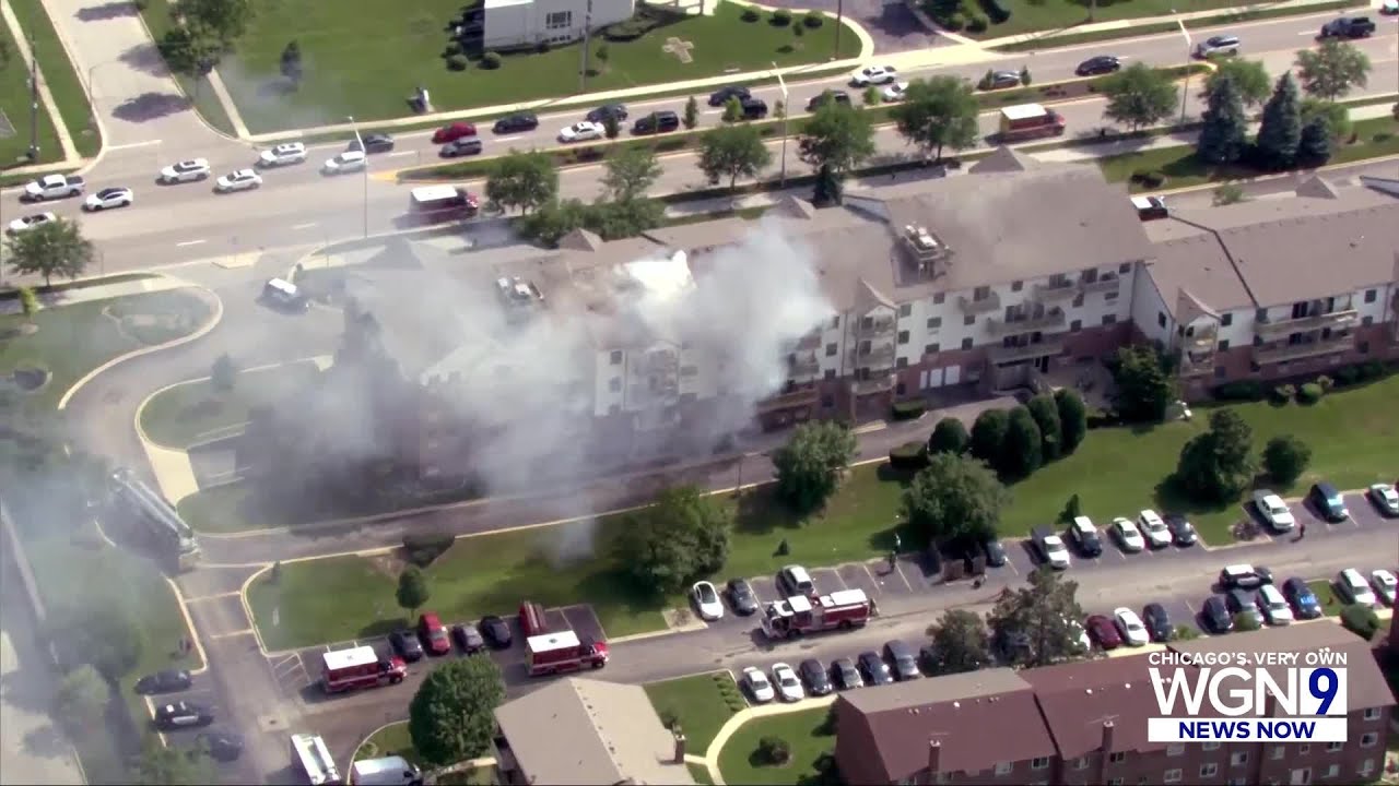 Firefighters battle fire at senior living apartments in Schaumburg