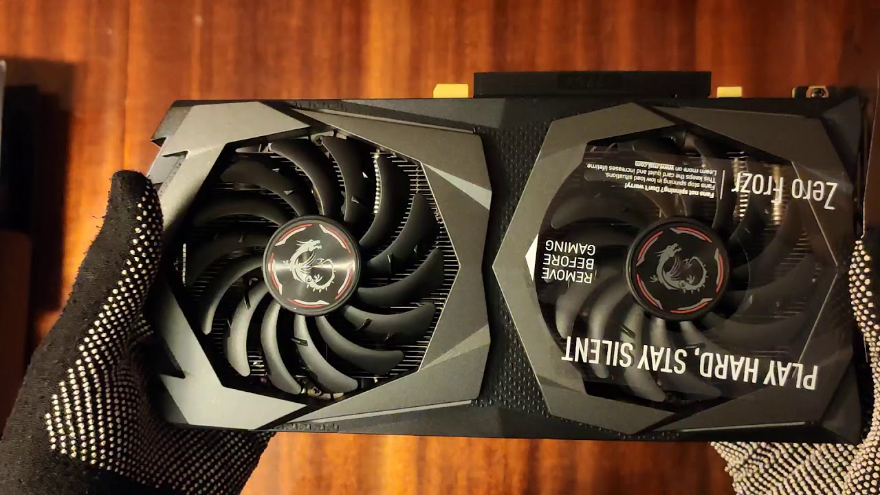 Распаковка MSI GeForce GTX 1660 Super Gaming X 6GB GDDR6 (192bit)
