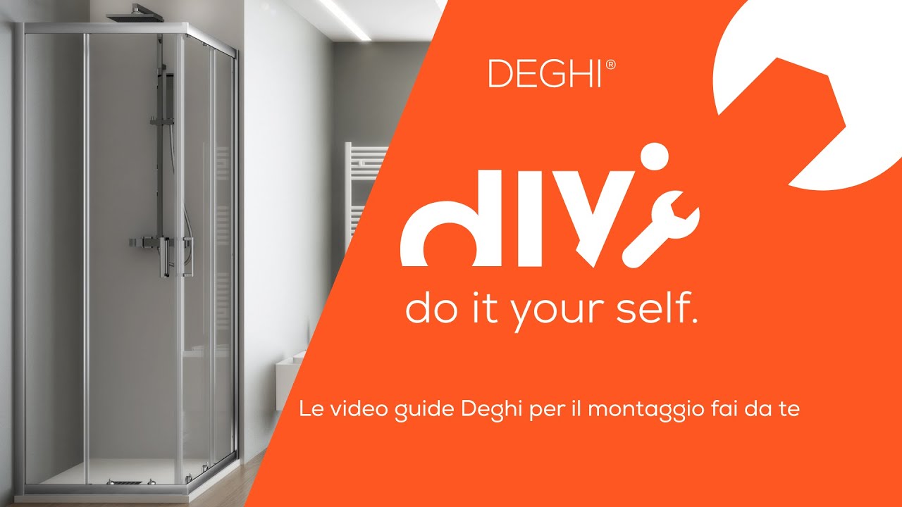 Come montare un box doccia rettangolare Young - TUTORIAL Deghi
