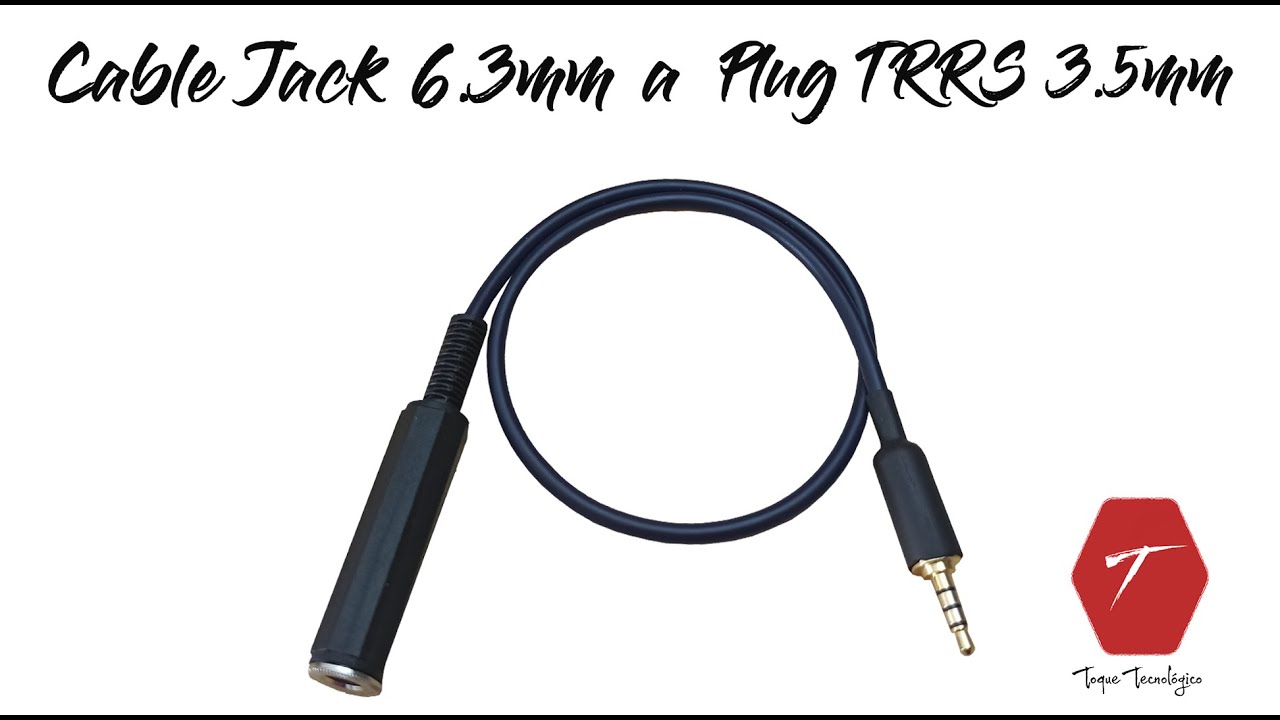 Cómo hacer / reparar / armar un cable Jack 6.3mm a Plug TRRS 3.5mm