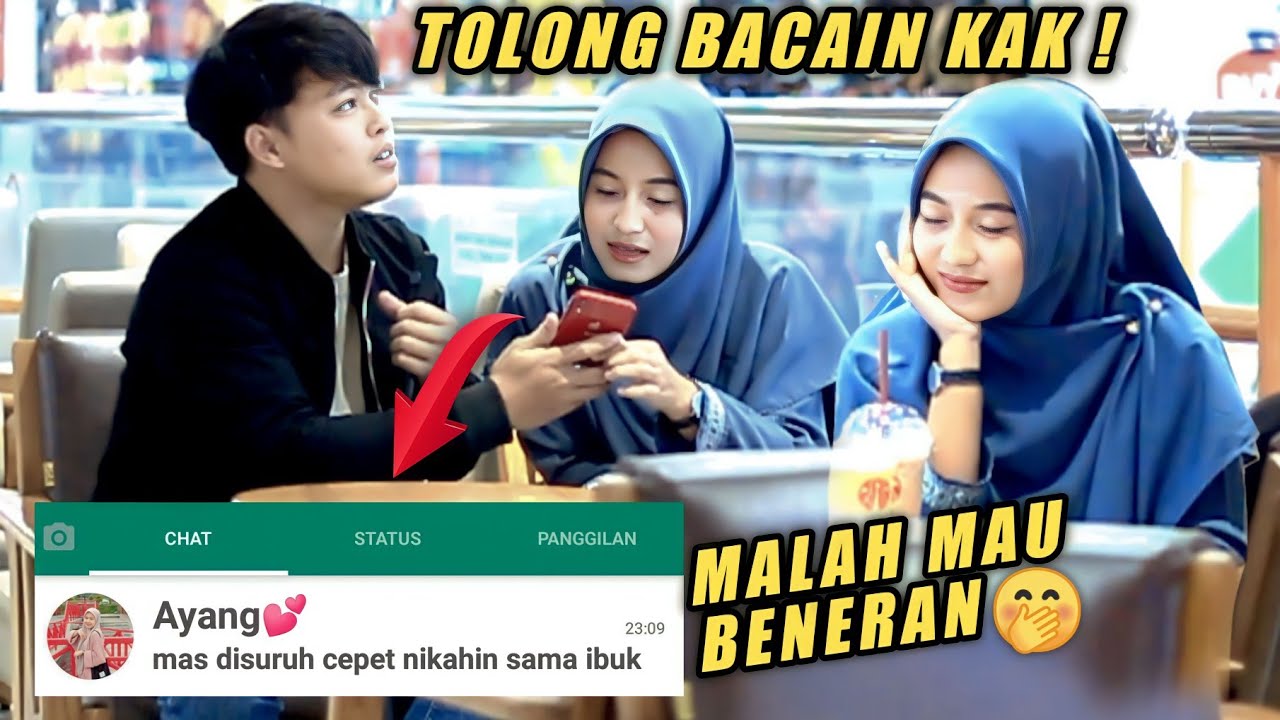 PRANK SHOLAWAT &NGAJI❗MINTA BACAIN CHAT MALAH BAPER BENERAN MAU