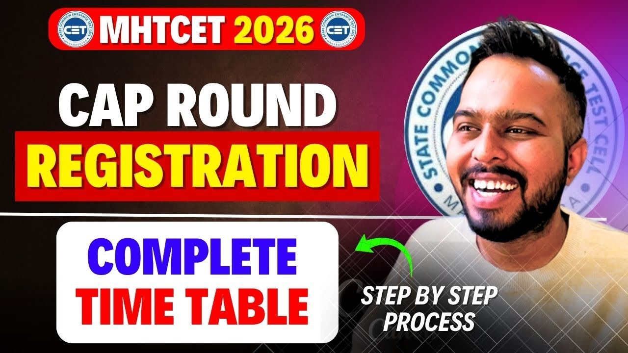 MHTCET 2026 Cap Round Registration Started🚨😱Complete Time Table Released By CET CELL🔥🔥STEP BY STEP😱🚨